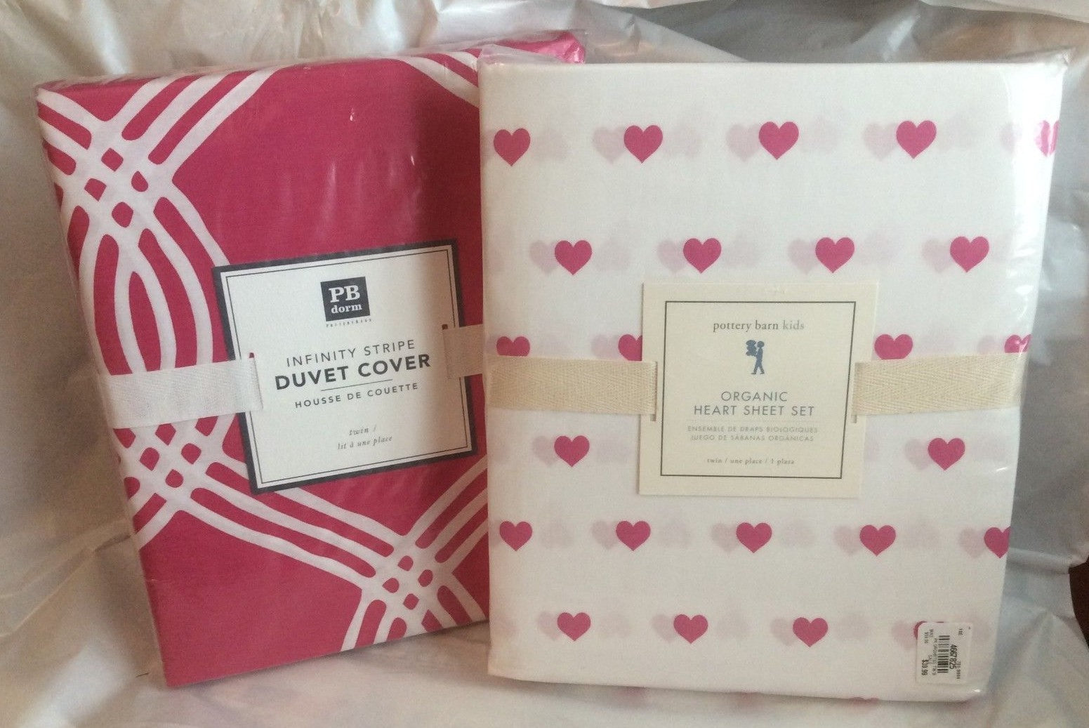 Pottery Barn Disney Valentine SHEET SET heart +DUVET Cover Princess ?? .