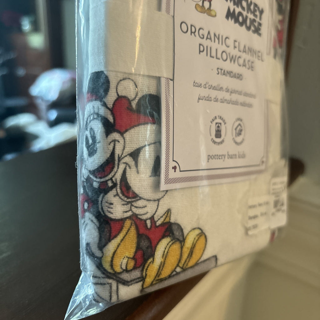 Mickey Mouse Pottery Barn holiday Christmas Halloween school Pillowcase SET 2 =