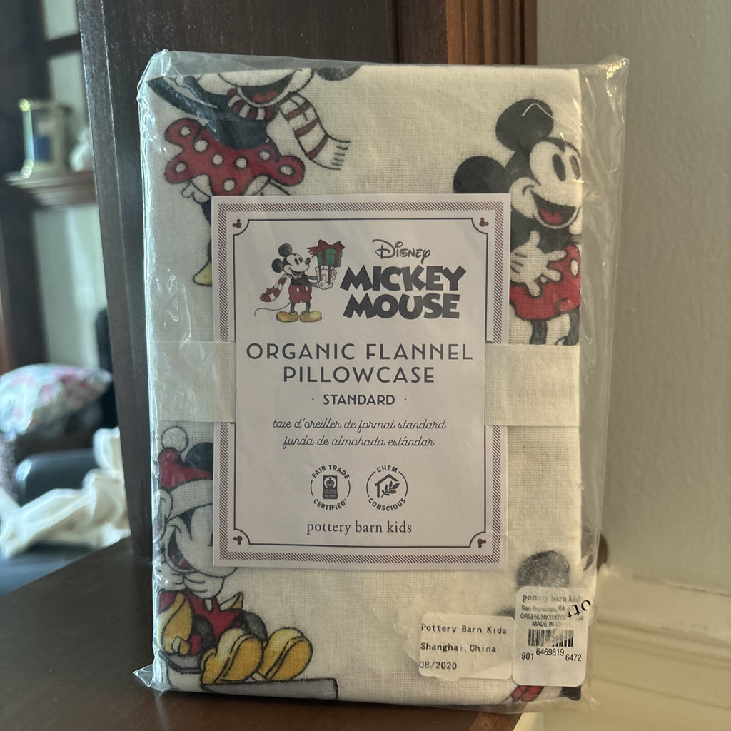 Mickey Mouse Pottery Barn holiday Christmas Halloween school Pillowcase SET 2 =