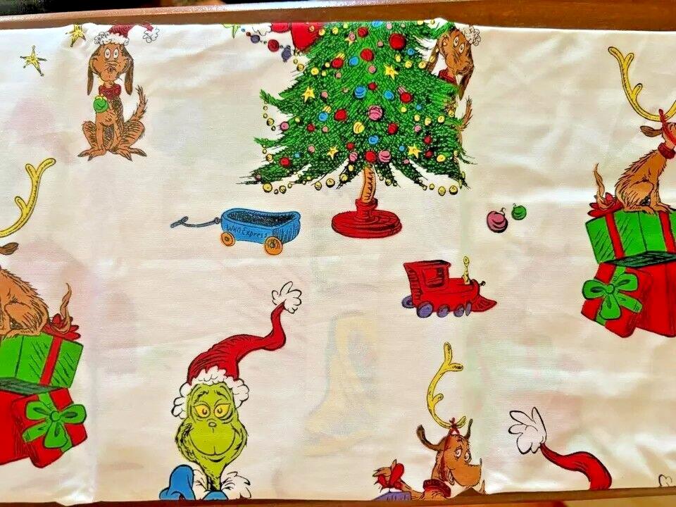 Pottery Barn GRINCH SHAM STAR Christmas Holiday Dr Seuss MAX kids school SET 2