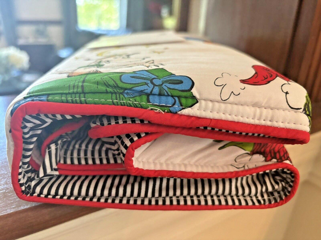 Pottery Barn GRINCH SHAM STAR Christmas Holiday Dr Seuss MAX kids school SET 2