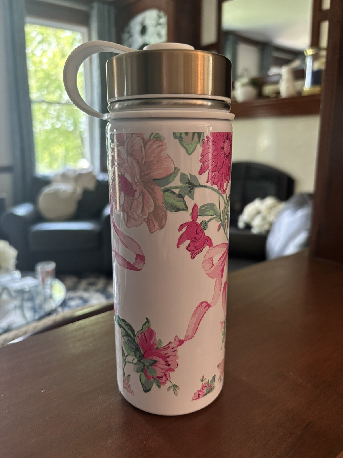 Pottery Barn Disney school Love Shack Floral WATER BOTTLE flower girl Travel [