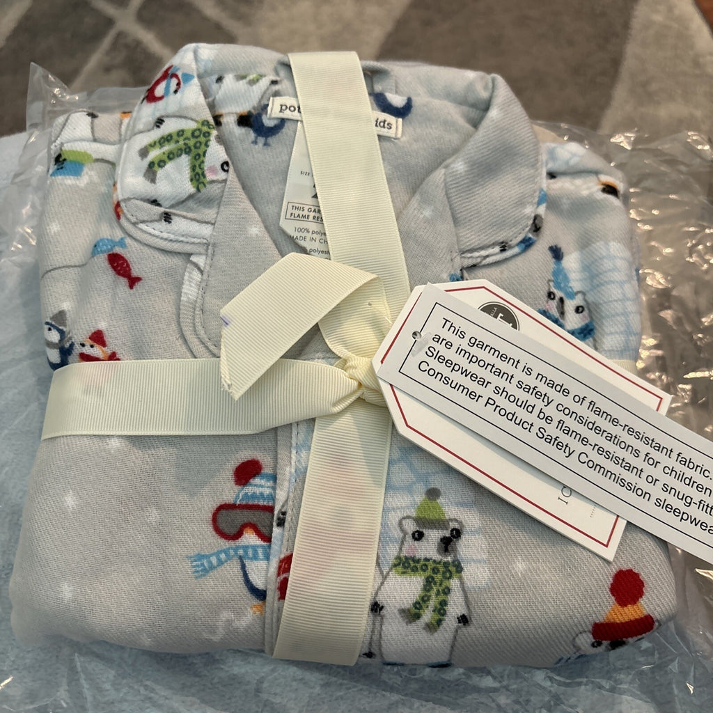 Pottery Barn Disney holiday Pajama Bear sleep kid pj SIZE 4 Disney party gift b