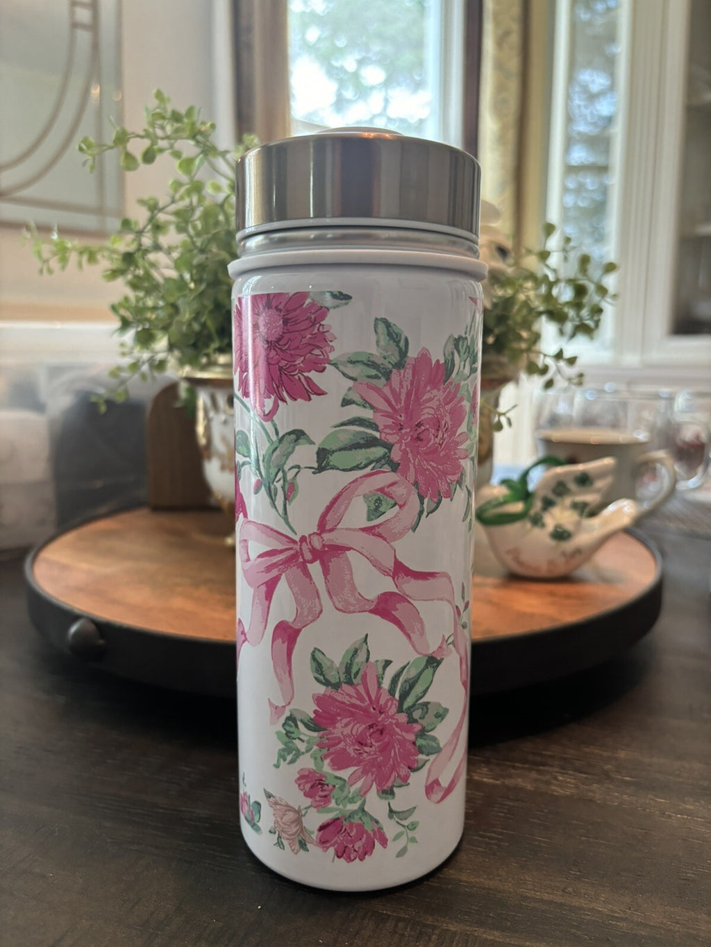 Pottery Barn Disney school Love Shack Floral WATER BOTTLE flower girl Travel [