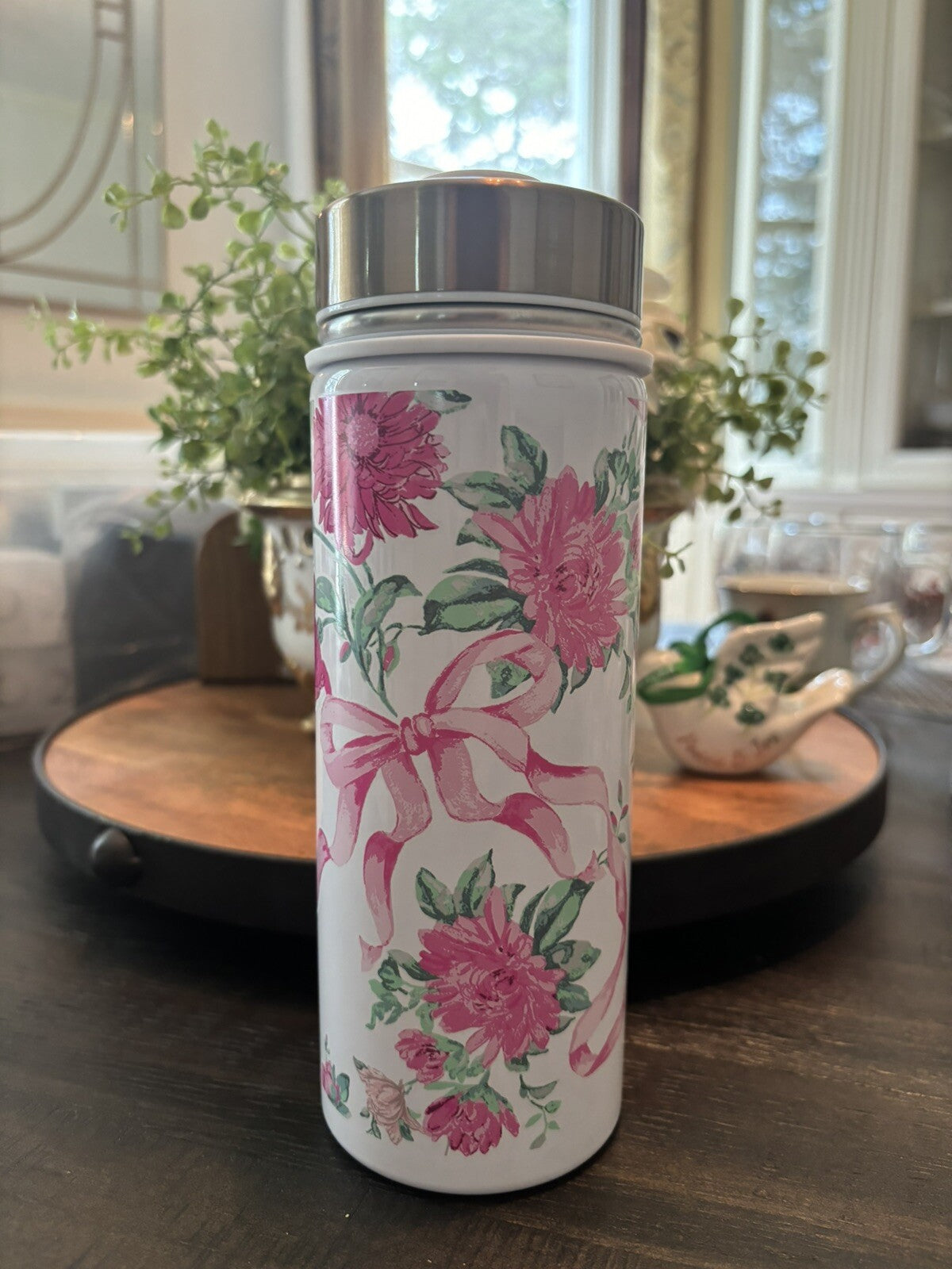 Pottery Barn Disney school Love Shack Floral WATER BOTTLE flower girl Travel [