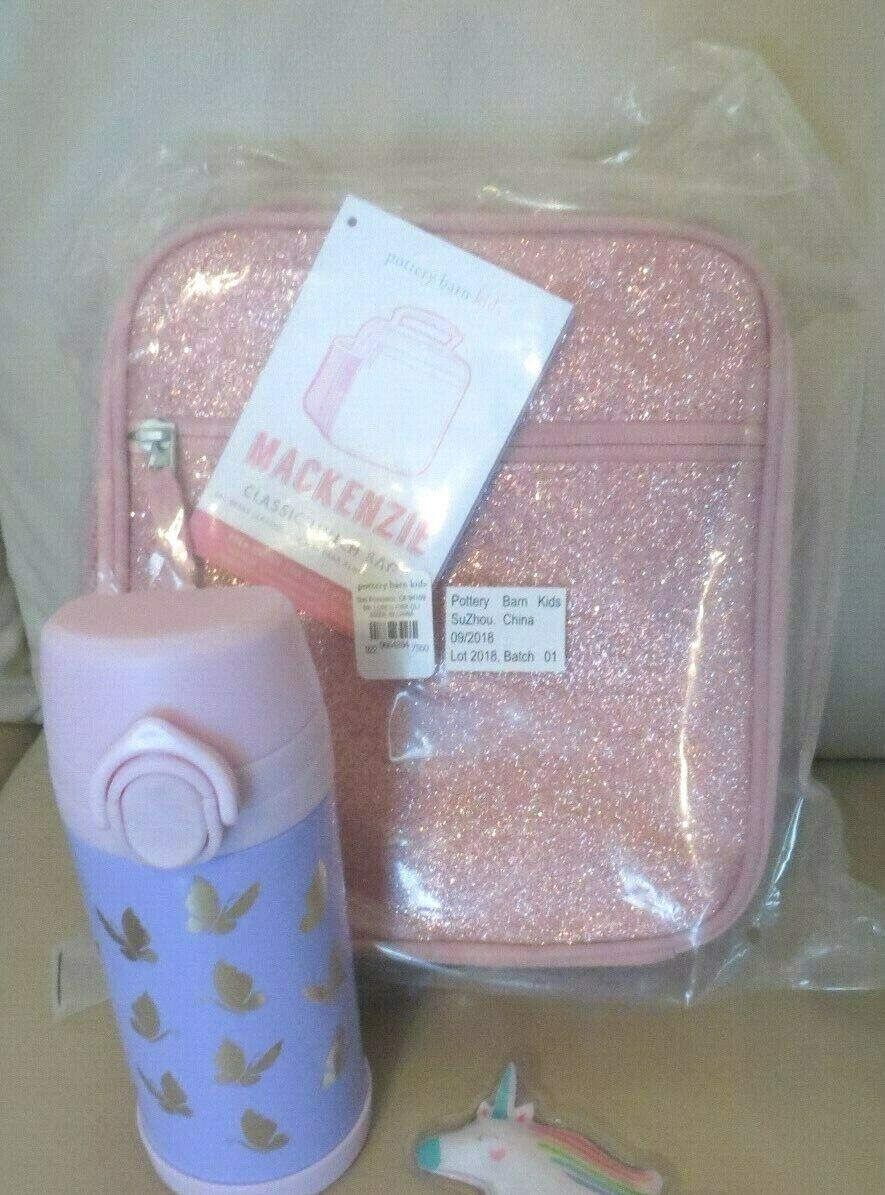 Pottery Barn School Disney LUNCH BOX+  WATER BOTTLE Rainbow gift birthday gift n