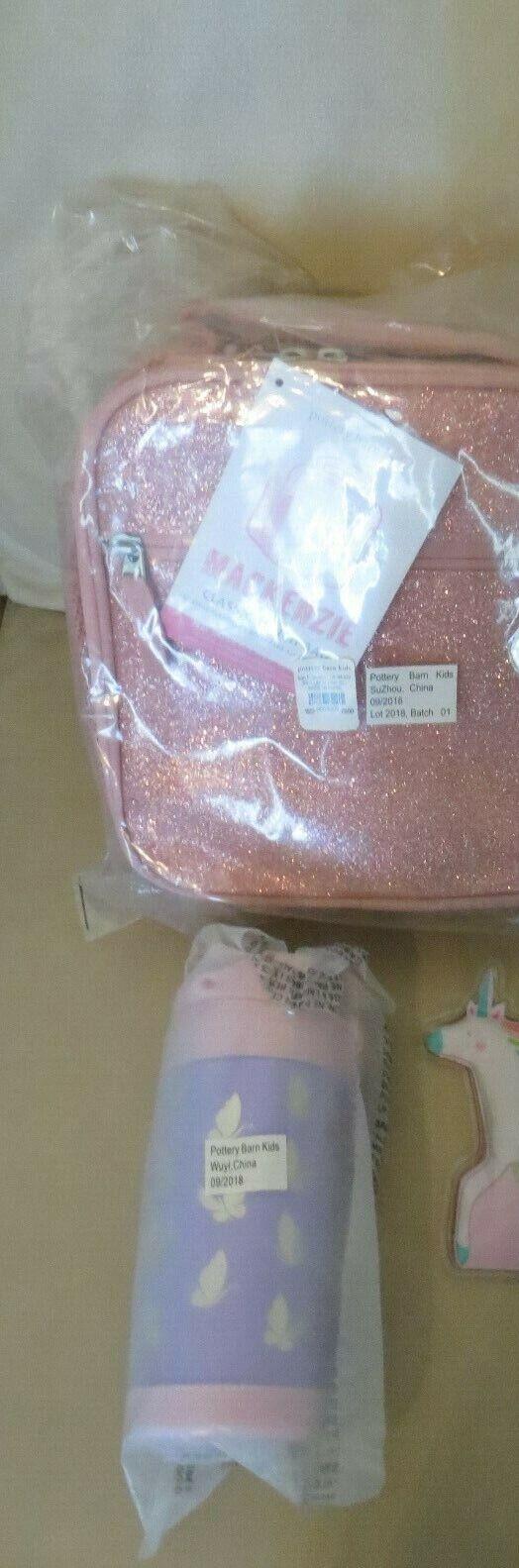 Pottery Barn School Disney LUNCH BOX+  WATER BOTTLE Rainbow gift birthday gift n