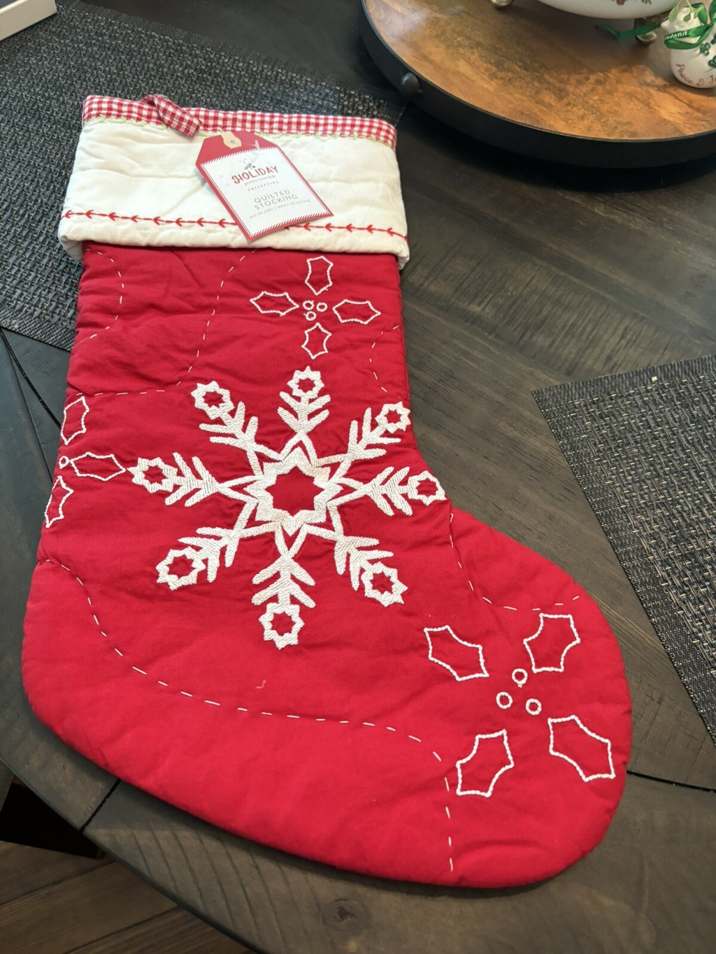 Pottery Barn Holiday Christmas stocking gift party Snowflake school kid Disney =