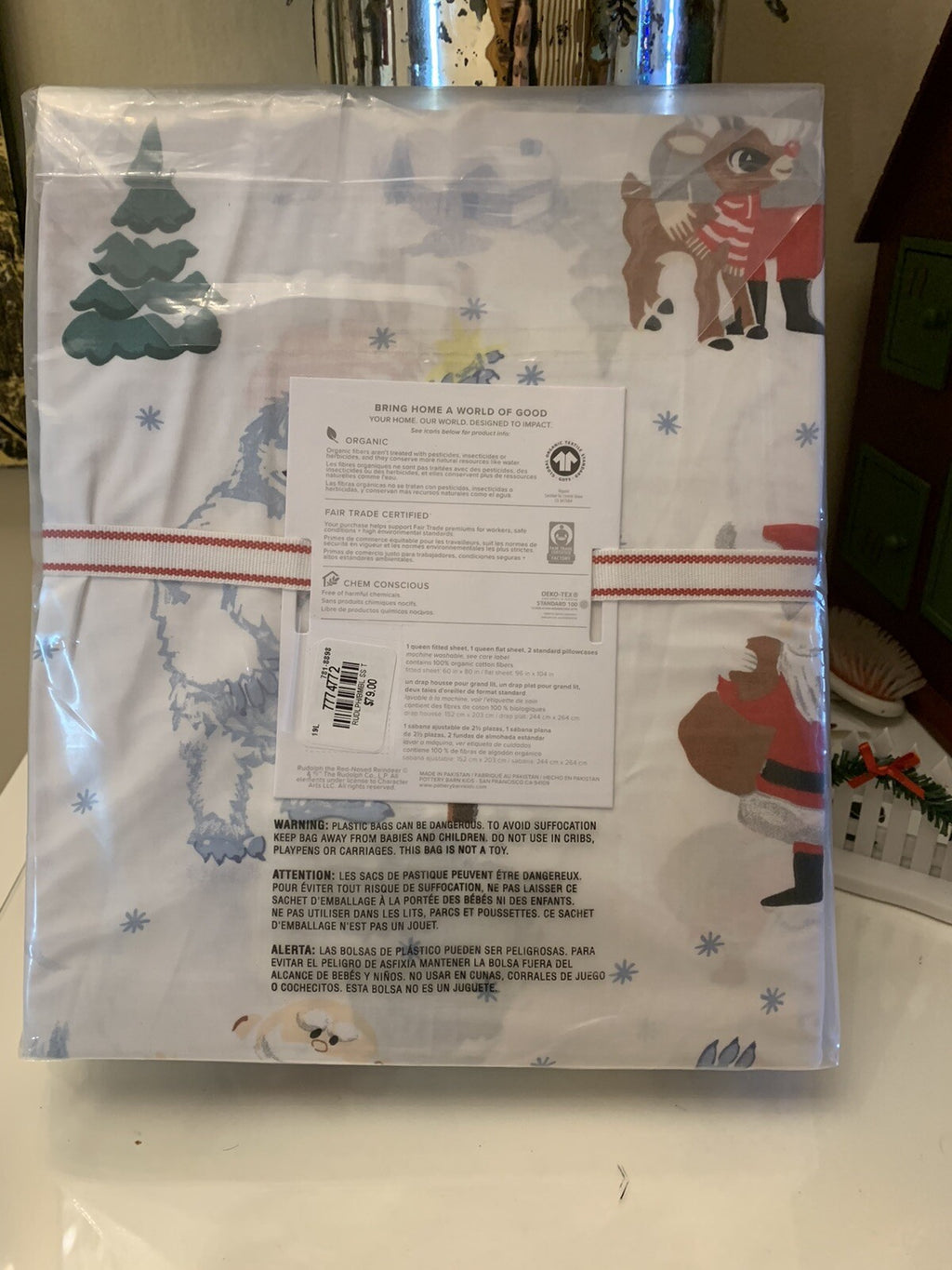 Pottery Barn Bumble Rudolph Reindeer holiday Christmas SHEET SET TWIN kid gift [