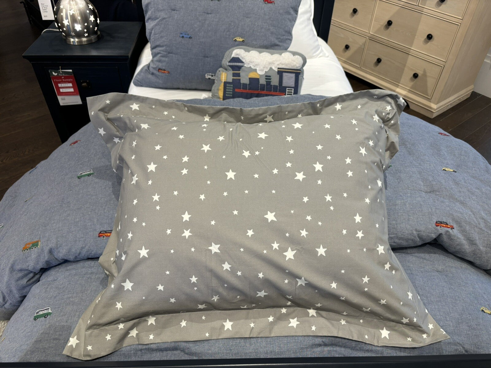 Pottery Barn GRINCH SHAM STAR Christmas Holiday Dr Seuss MAX kids school SET 2