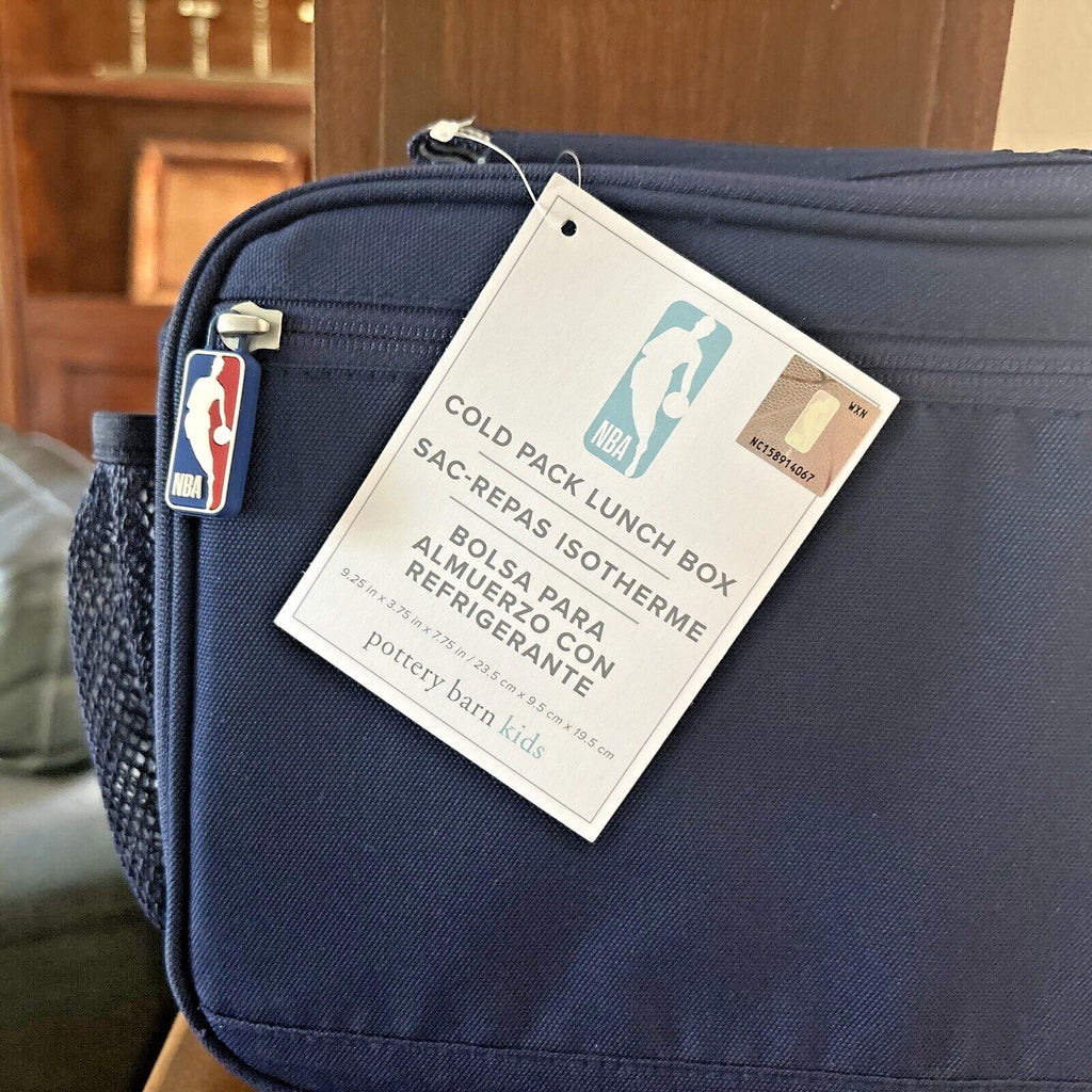 School Pottery Barn NBA BASKETBALL LUNCH BOX Pack Sports Bag HOLIDAY team kid /