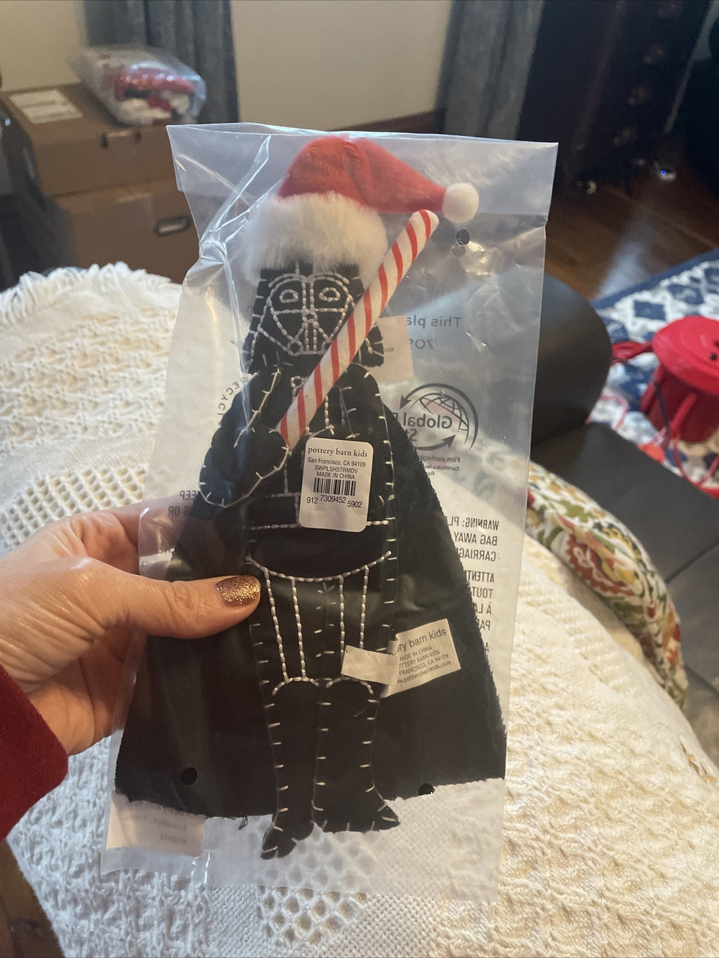 pottery barn Star wars Darth Vader Christmas ornament holiday gift kids Disney [