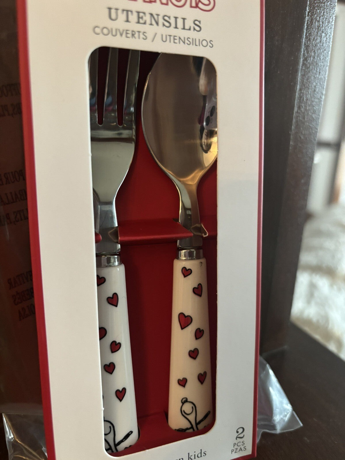school Pottery barn snoopy disney peanuts lunch heart party utensil kid ?? dog `