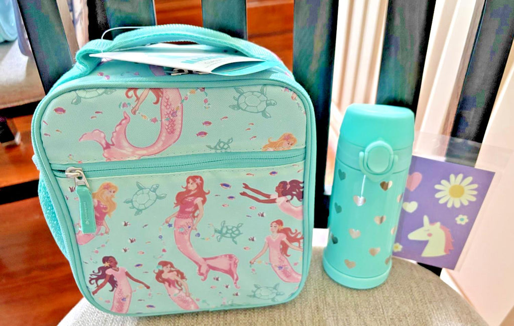 Pottery Barn school Disney LUNCH BAG Mermaid Ariel princess WATER Travel girl t.
