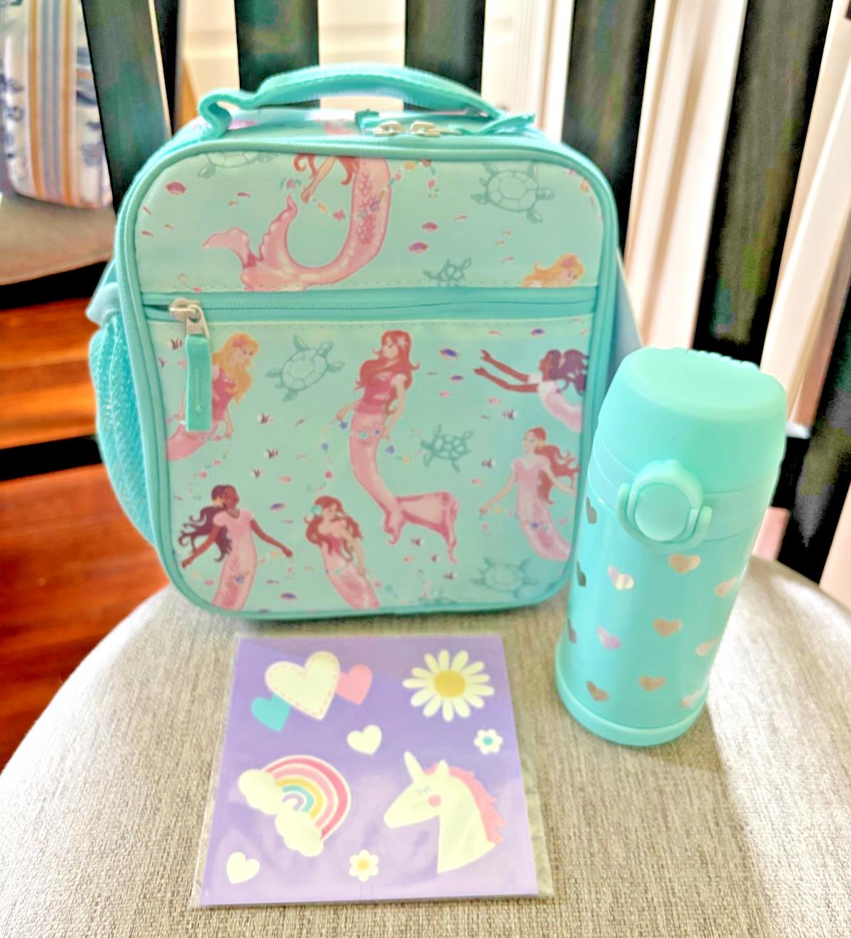 Pottery Barn school Disney LUNCH BAG Mermaid Ariel princess WATER Travel girl t.