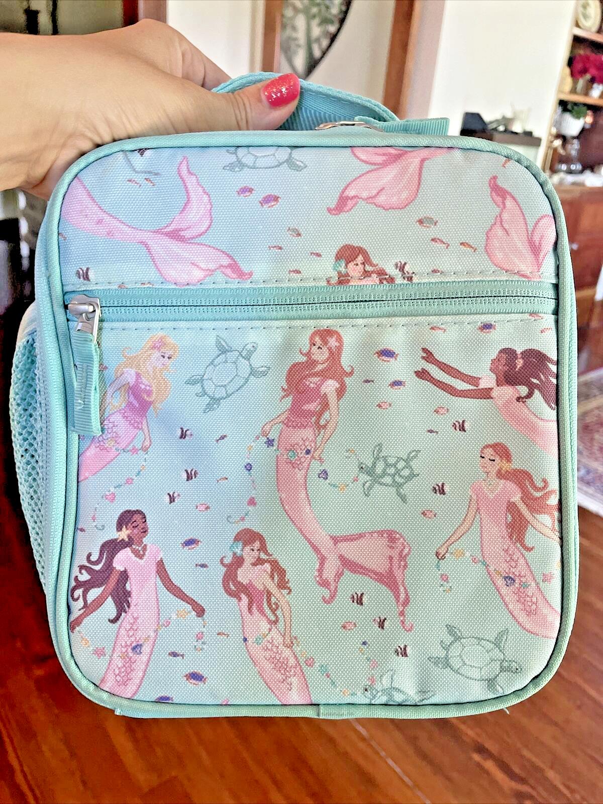 Pottery Barn school Disney LUNCH BAG Mermaid Ariel princess WATER Travel girl t.
