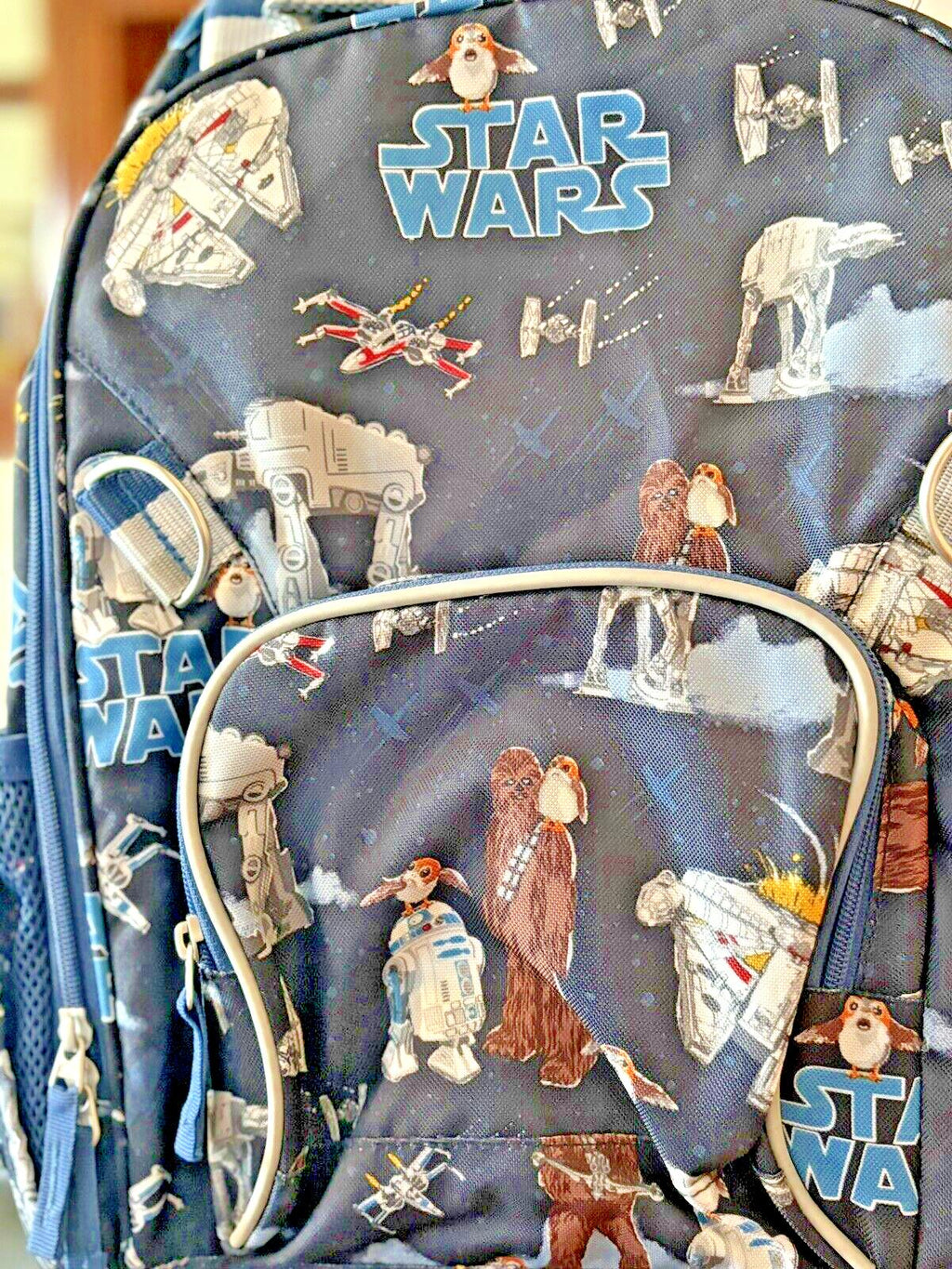 School Pottery barn DISNEY STAR WARS BACKPACK WATER Solo Grogu Droid Travel ./
