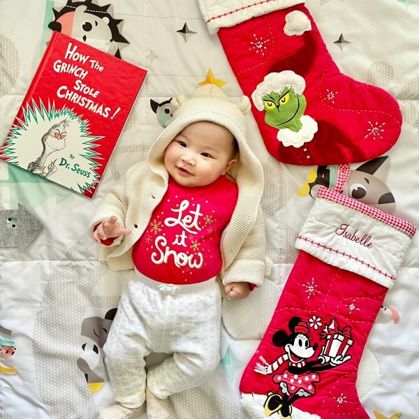 Pottery Barn Christmas Holiday Disney MINNIE MOUSE stocking Mickey gift party [
