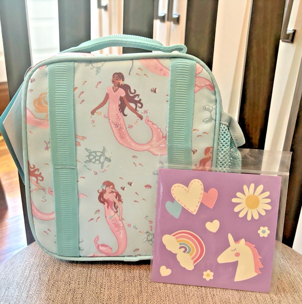 Pottery Barn school Disney LUNCH BAG Mermaid Ariel princess WATER Travel girl t.