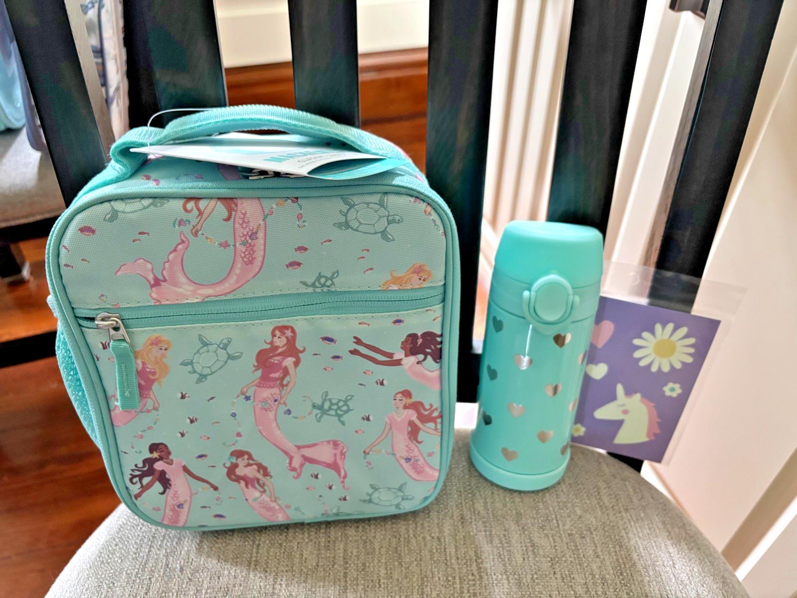 Pottery Barn school Disney LUNCH BAG Mermaid Ariel princess WATER Travel girl t.
