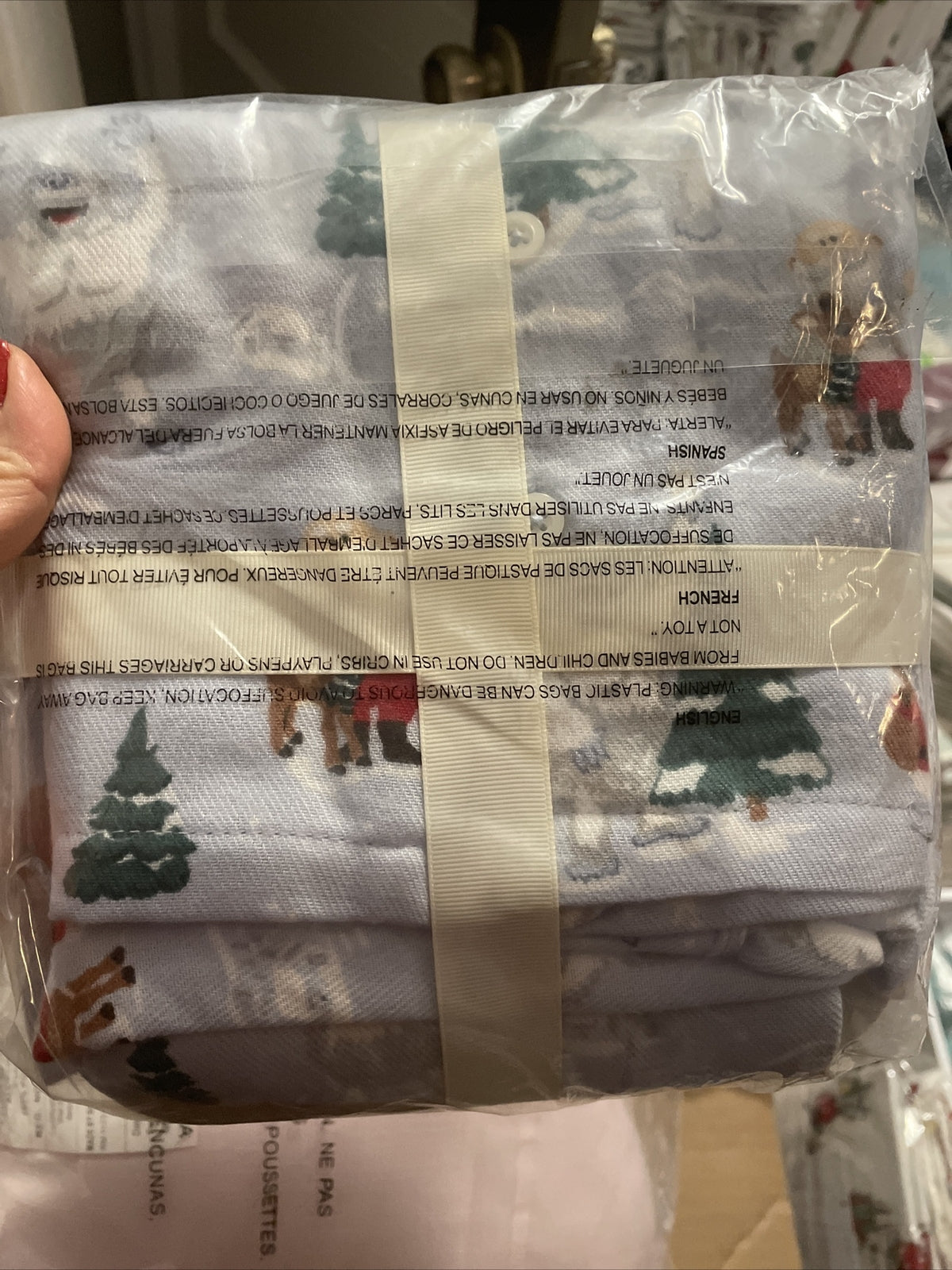 Pottery Barn Holiday Disney Pajama santa Rudolph PJ toddler Christmas Gift Boy \