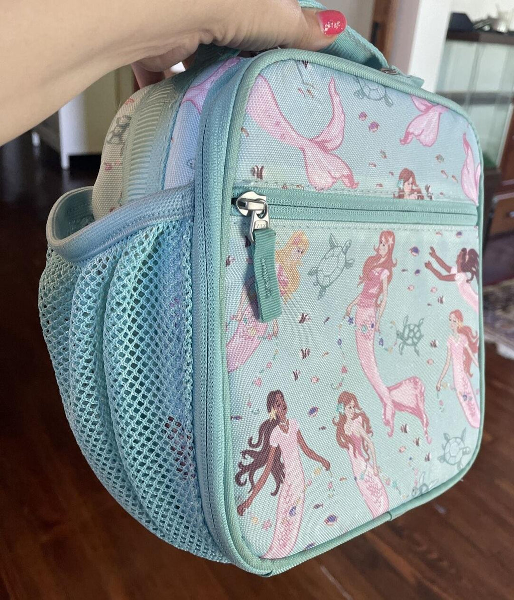 Pottery Barn school Disney LUNCH BAG Mermaid Ariel princess WATER Travel girl t.