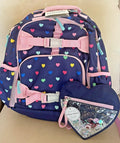 Pottery barn School Disney LARGE backpack+Pencil case bag heart ?? Travel girl n