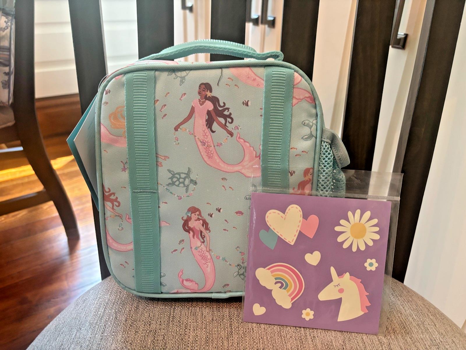 Pottery Barn school Disney LUNCH BAG Mermaid Ariel princess WATER Travel girl t.