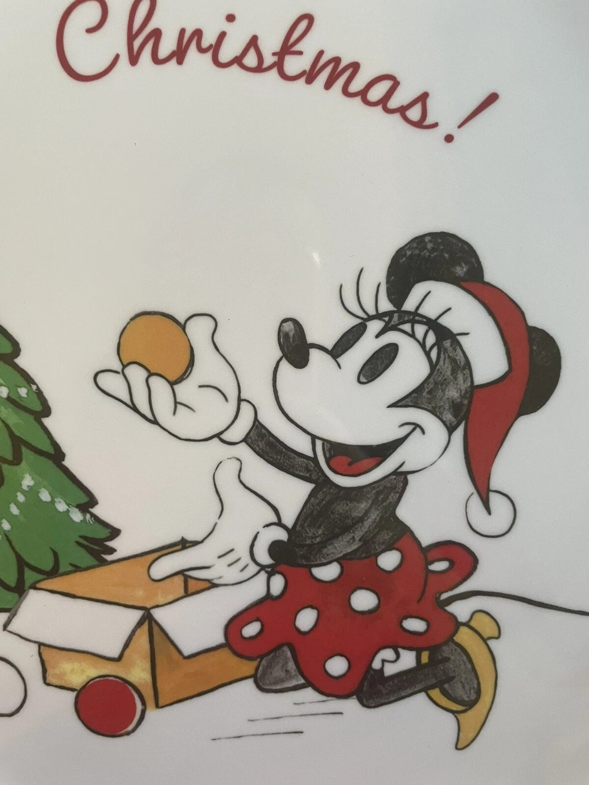 Pottery Barn Holiday Tray party Platter Christmas Mickey Mouse Plate?? Disney