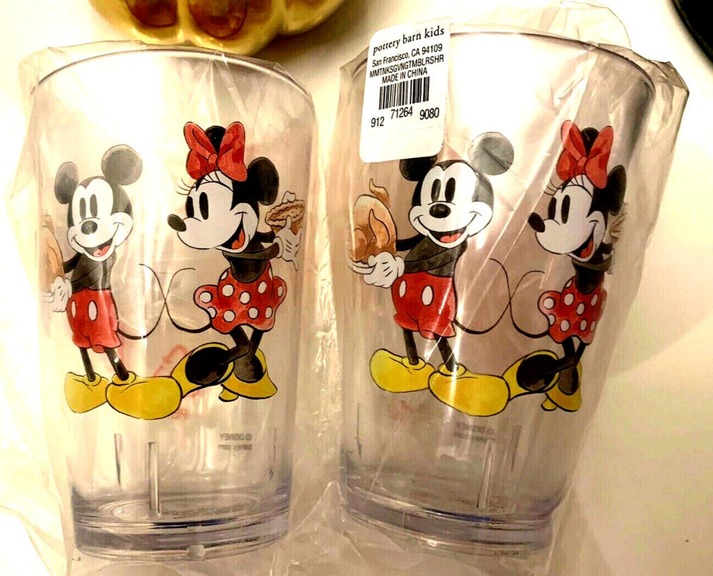 Mickey Mouse Thanksgiving holiday Pottery Barn Cup Disney school kid party SET ]