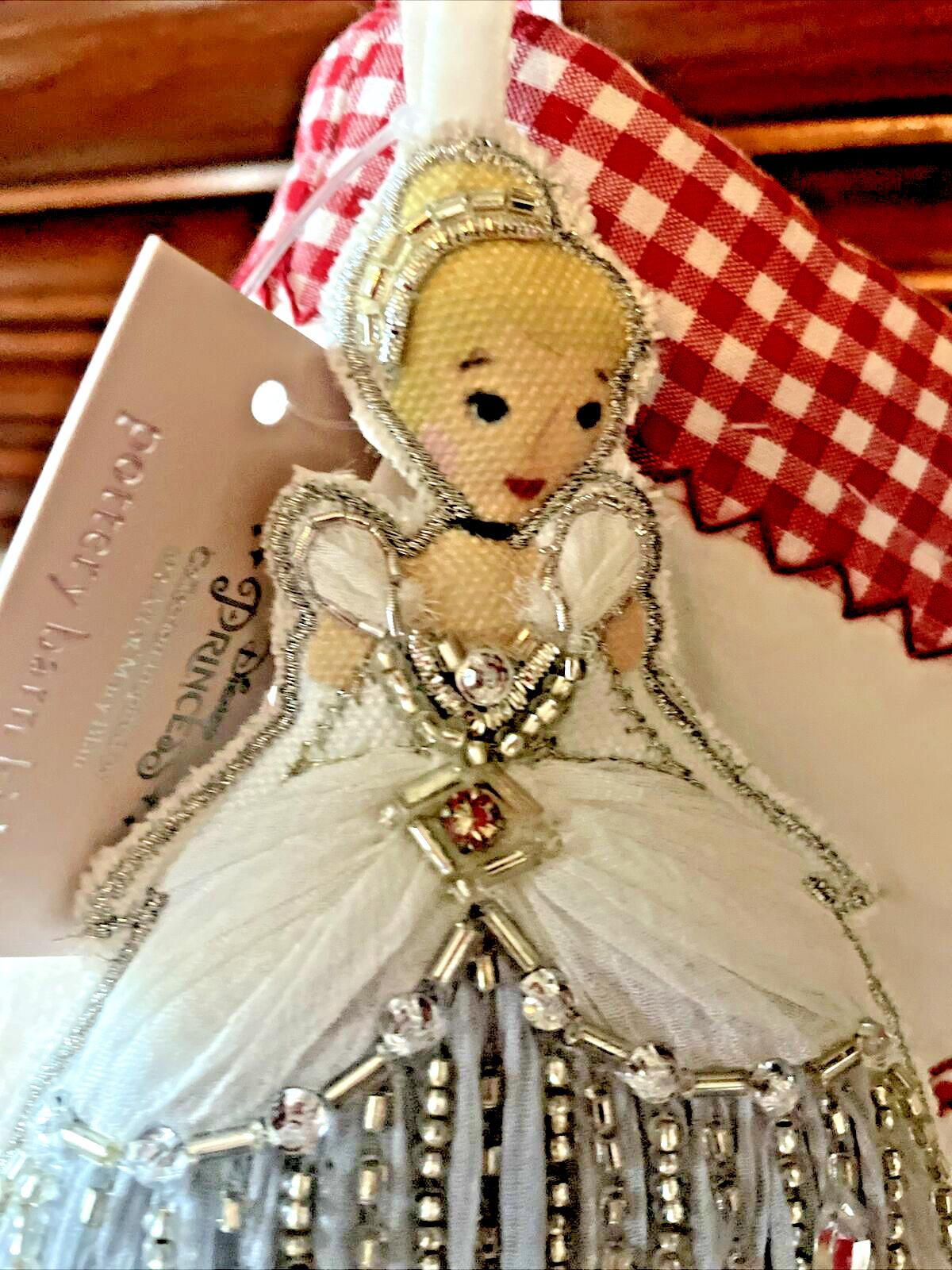 Disney Pottery Barn Princess Cinderella Christmas Ornament Holiday gift party ./