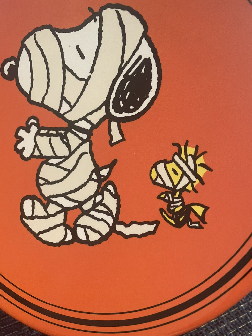 Pottery Barn Snoopy Plate Peanuts Halloween holiday Disney party school kids [