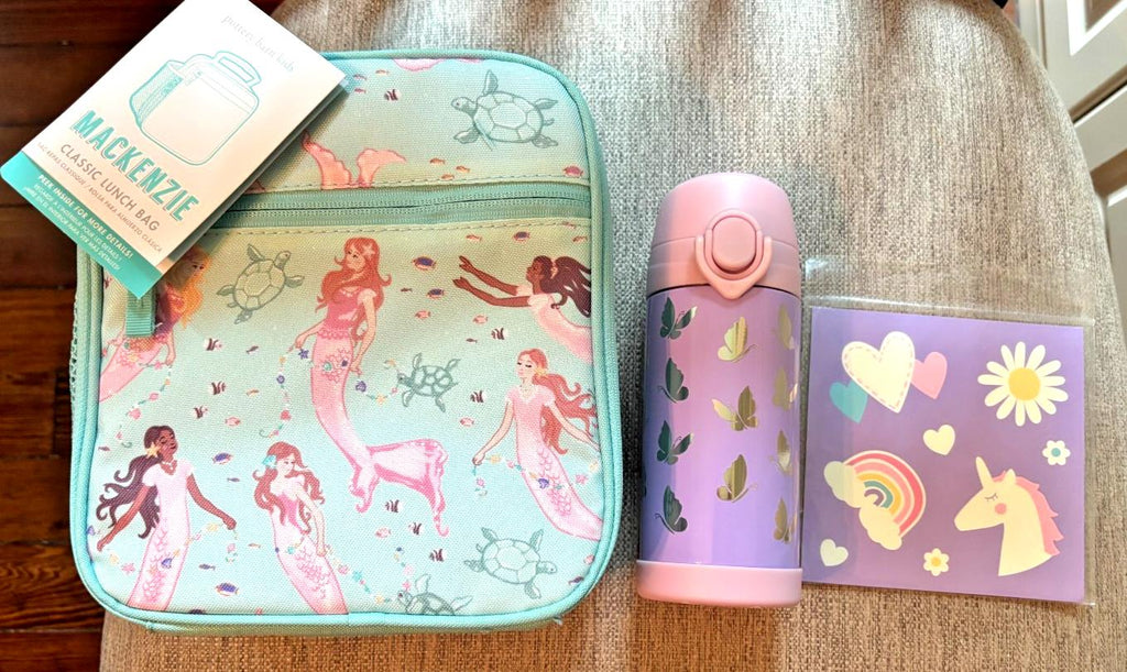 Pottery Barn school Disney LUNCH BAG Mermaid Ariel princess WATER Travel girl t.