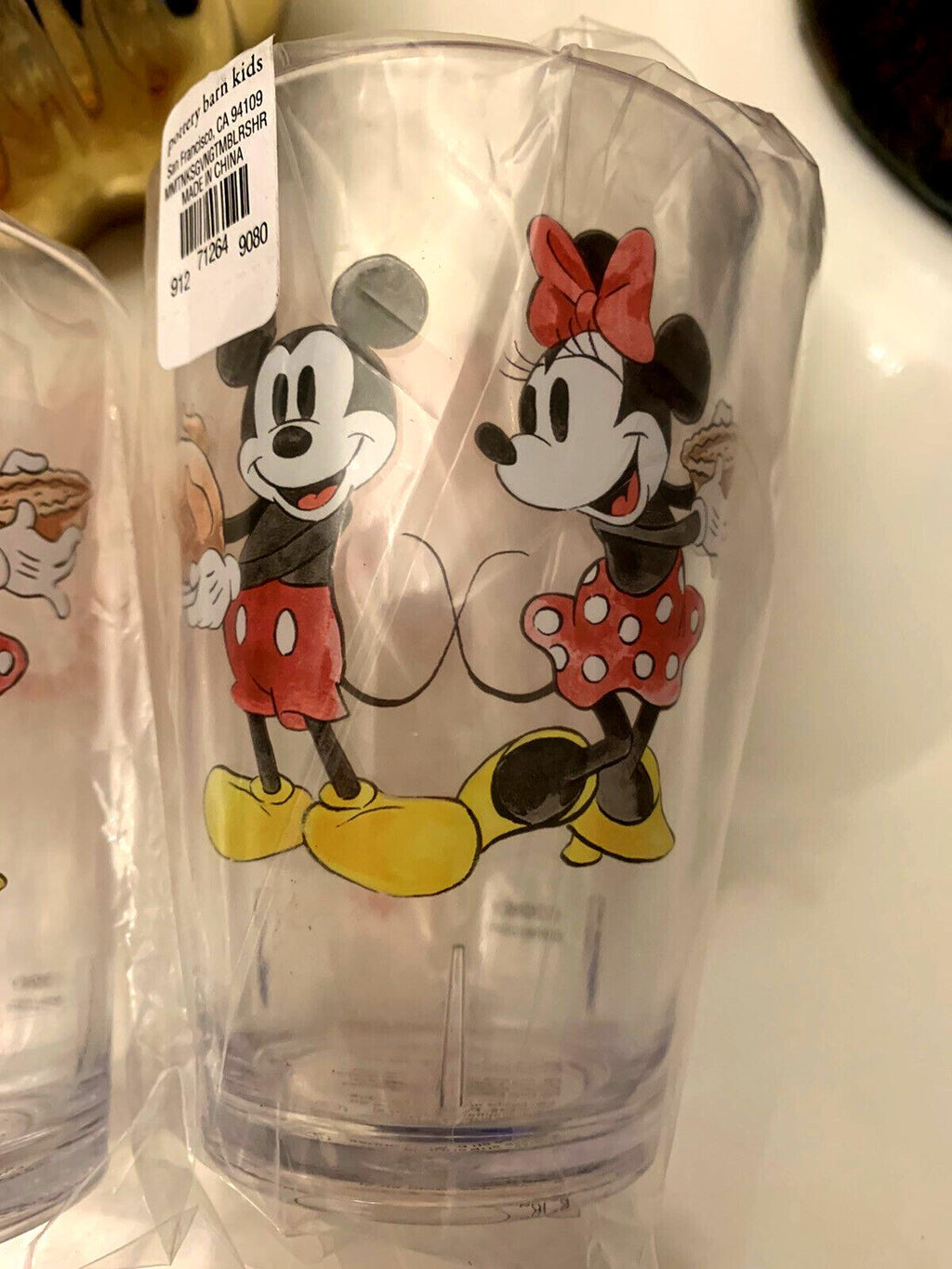 Mickey Mouse Thanksgiving holiday Pottery Barn Cup Disney school kid party SET ]