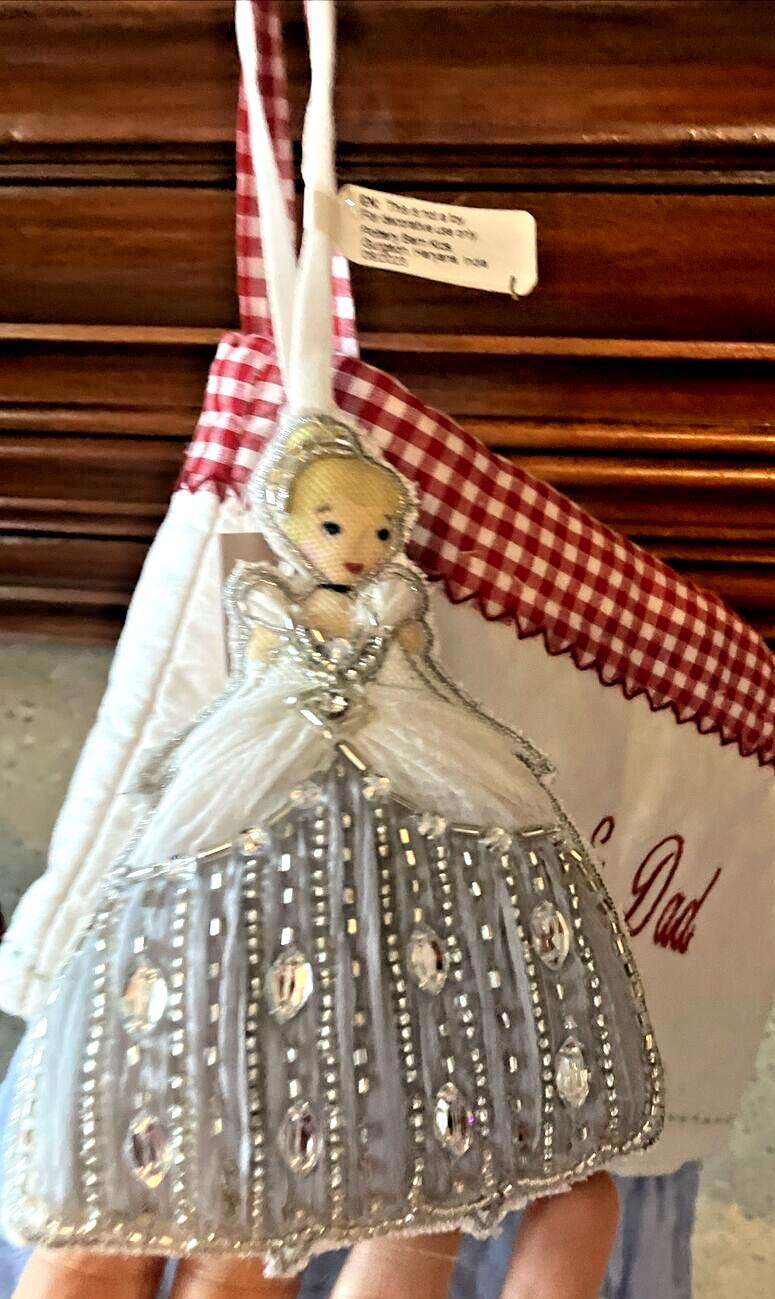 Disney Pottery Barn Princess Cinderella Christmas Ornament Holiday gift party ./