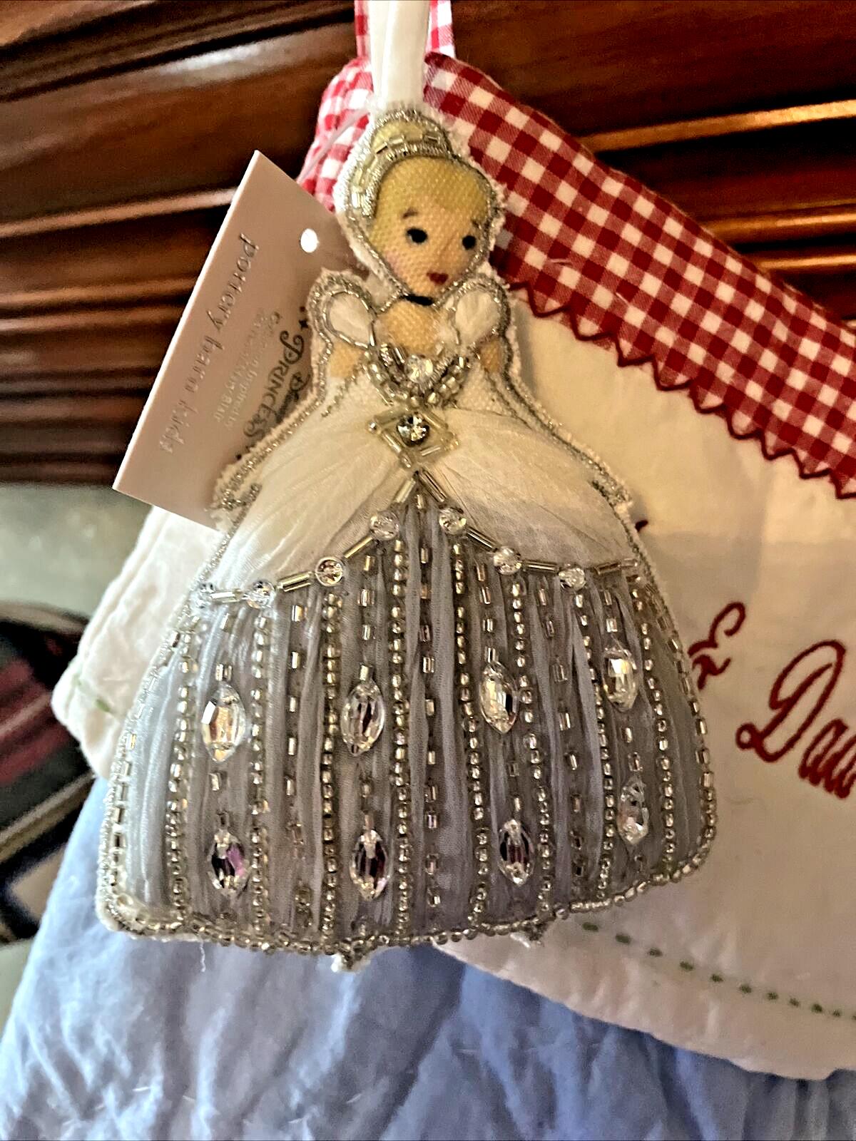 Disney Pottery Barn Princess Cinderella Christmas Ornament Holiday gift party ./