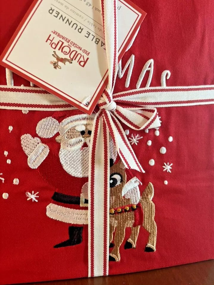 Pottery Barn holiday party Christmas Rudolph Disney Santa runner deer gift kid
