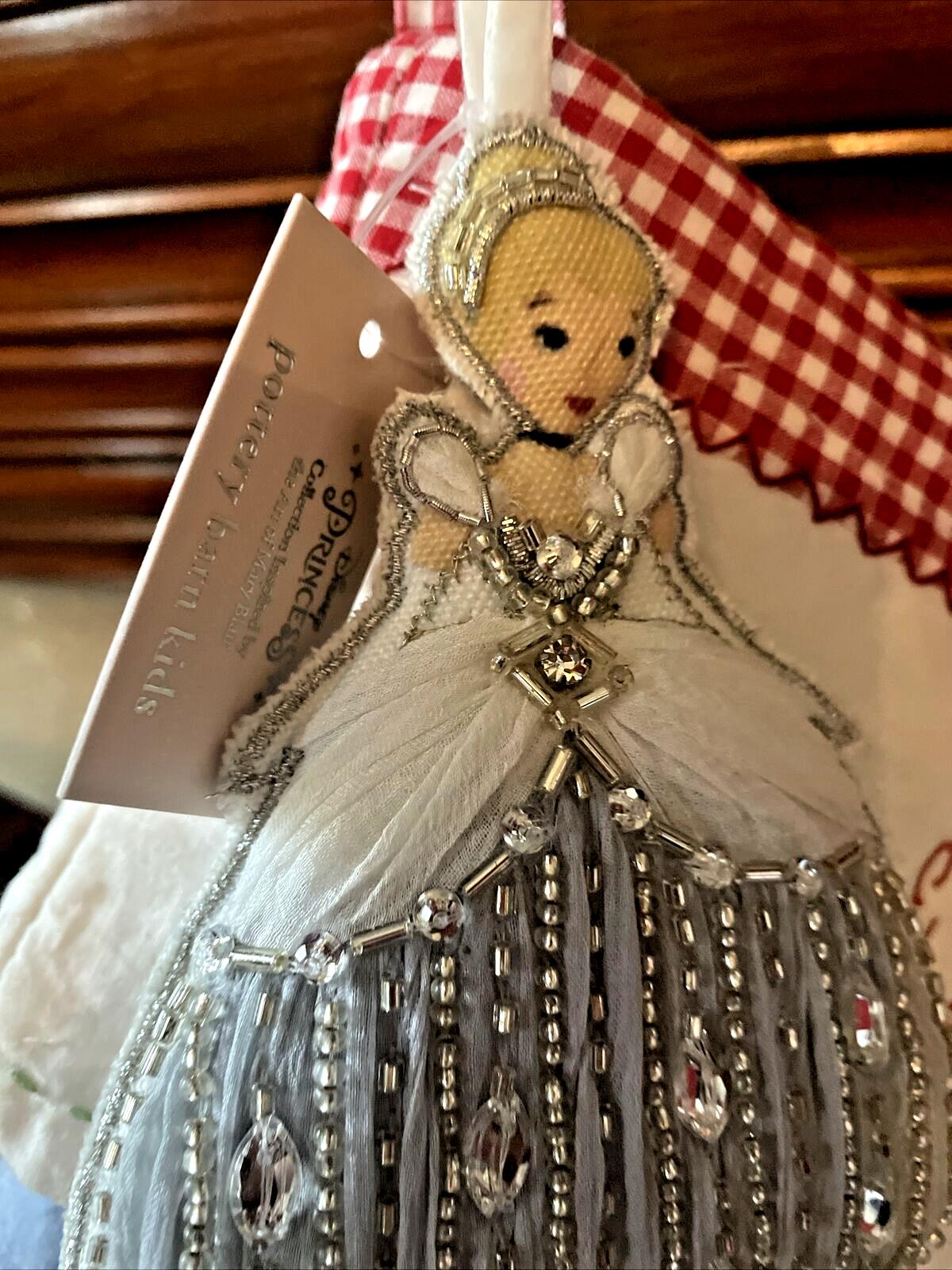 Disney Pottery Barn Princess Cinderella Christmas Ornament Holiday gift party ./