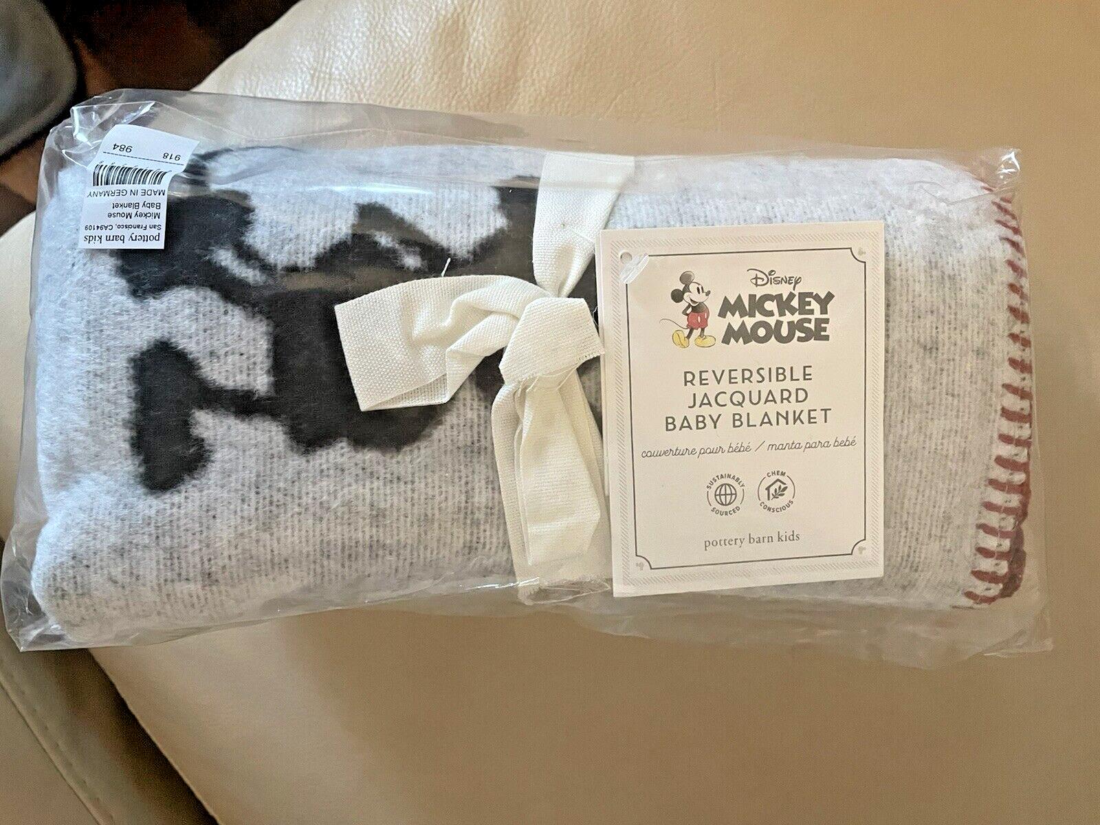 Disney Pottery barn Mickey Mouse Blanket holiday Birthday gift baby party trip a