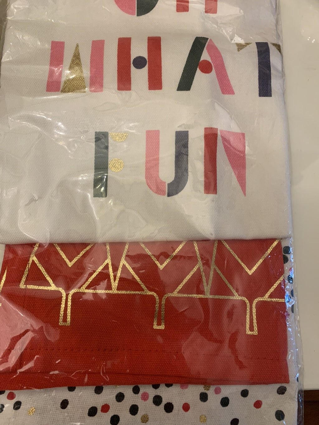 Kate Spade kitchen hand towels holiday gift Christmas wedding mom guest SET 3 b