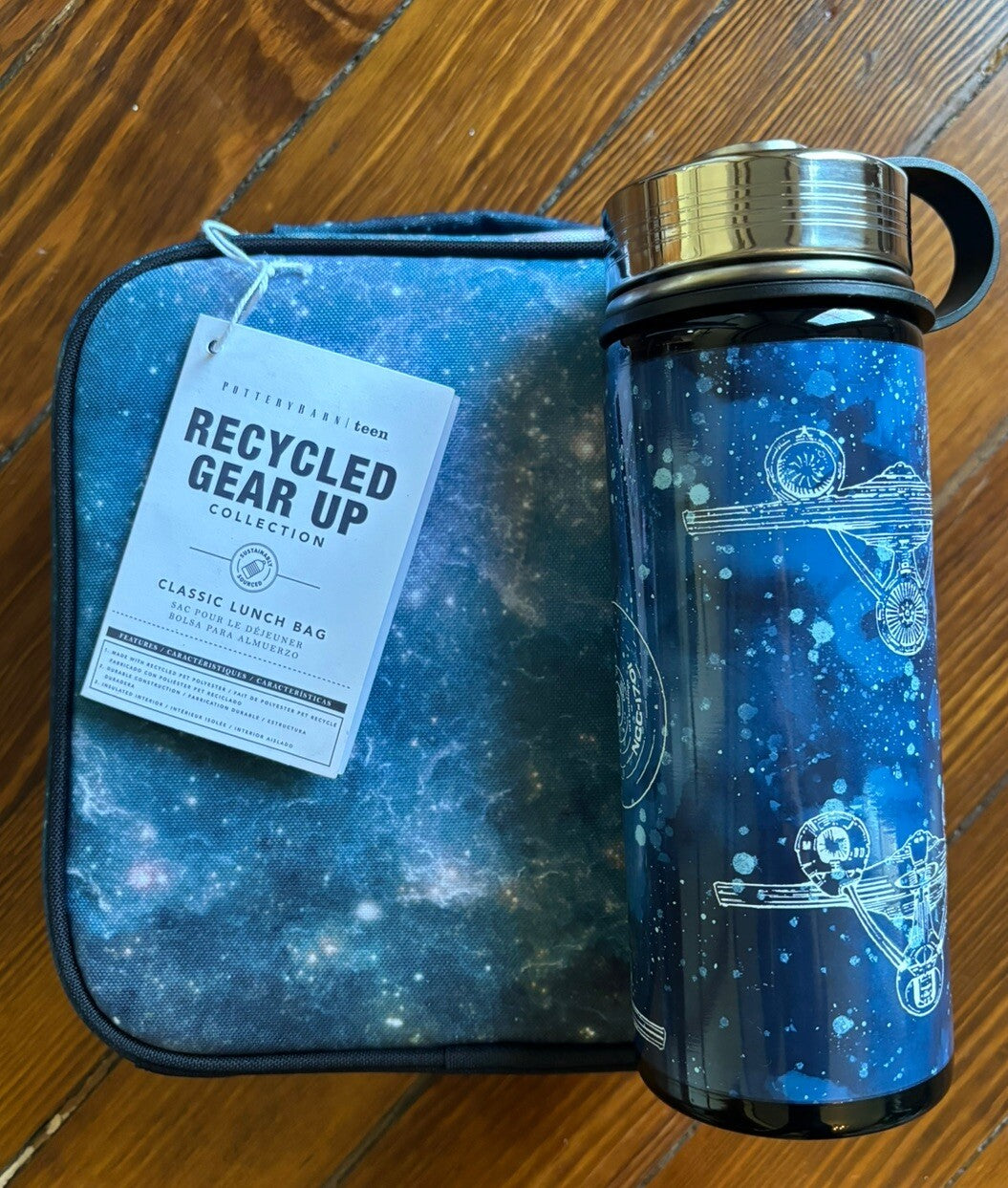 Pottery barn School Disney STAR Wars Trek Lunch + Water jedi solo travel bag -
