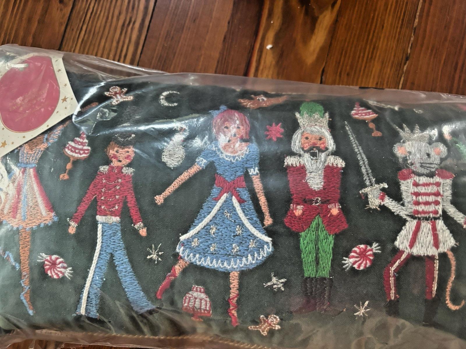 Pottery Barn Nutcracker Christmas Holiday Velvet pillow Rifle girl party gift \