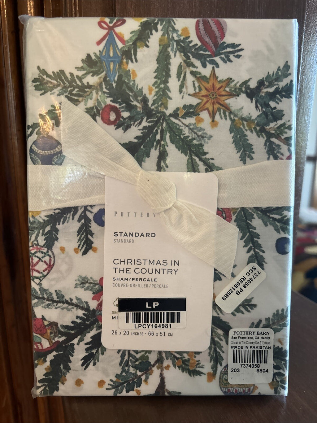 Pottery Barn holiday Christmas Country Nutcracker PILLOW SHAM gift 12 days a