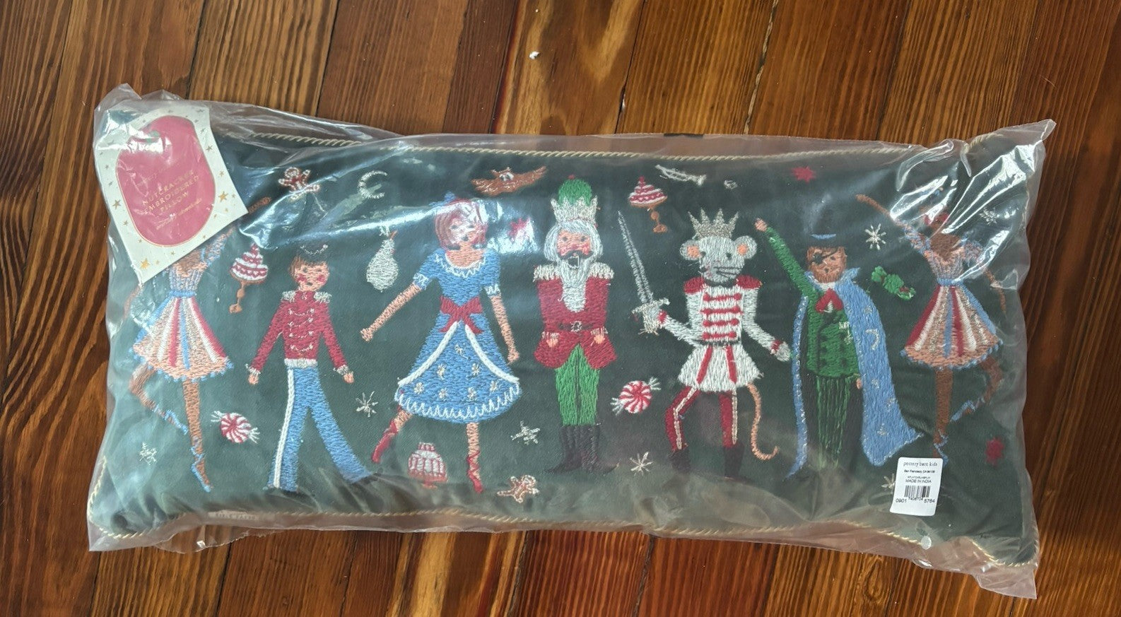 Pottery Barn Nutcracker Christmas Holiday Velvet pillow Rifle girl party gift \