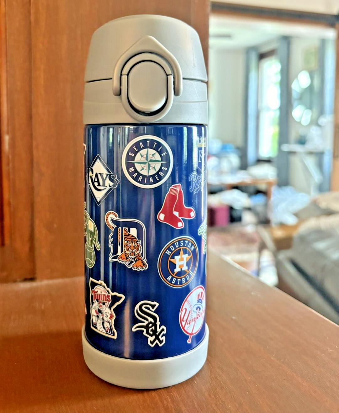 Pottery barn Baseball MLB WATER BOTTLE ball school sport pool holiday team n