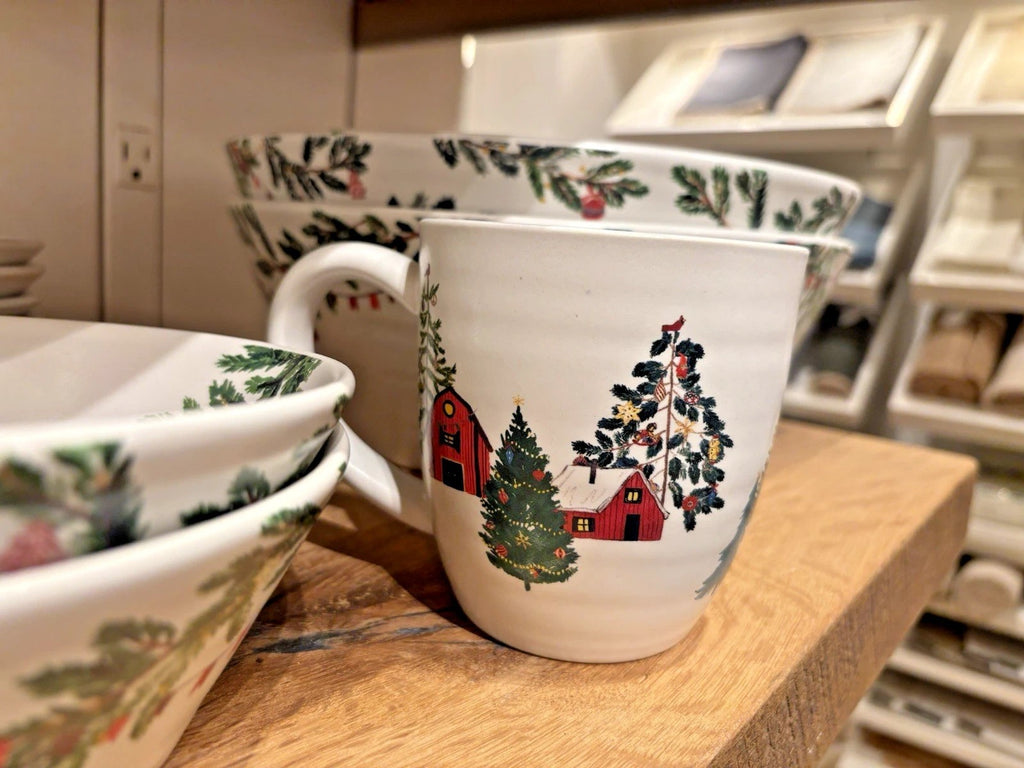 Pottery Barn Christmas Holiday Coffee Cup Mug Wedding Birthday Gift Mom Dad Kid