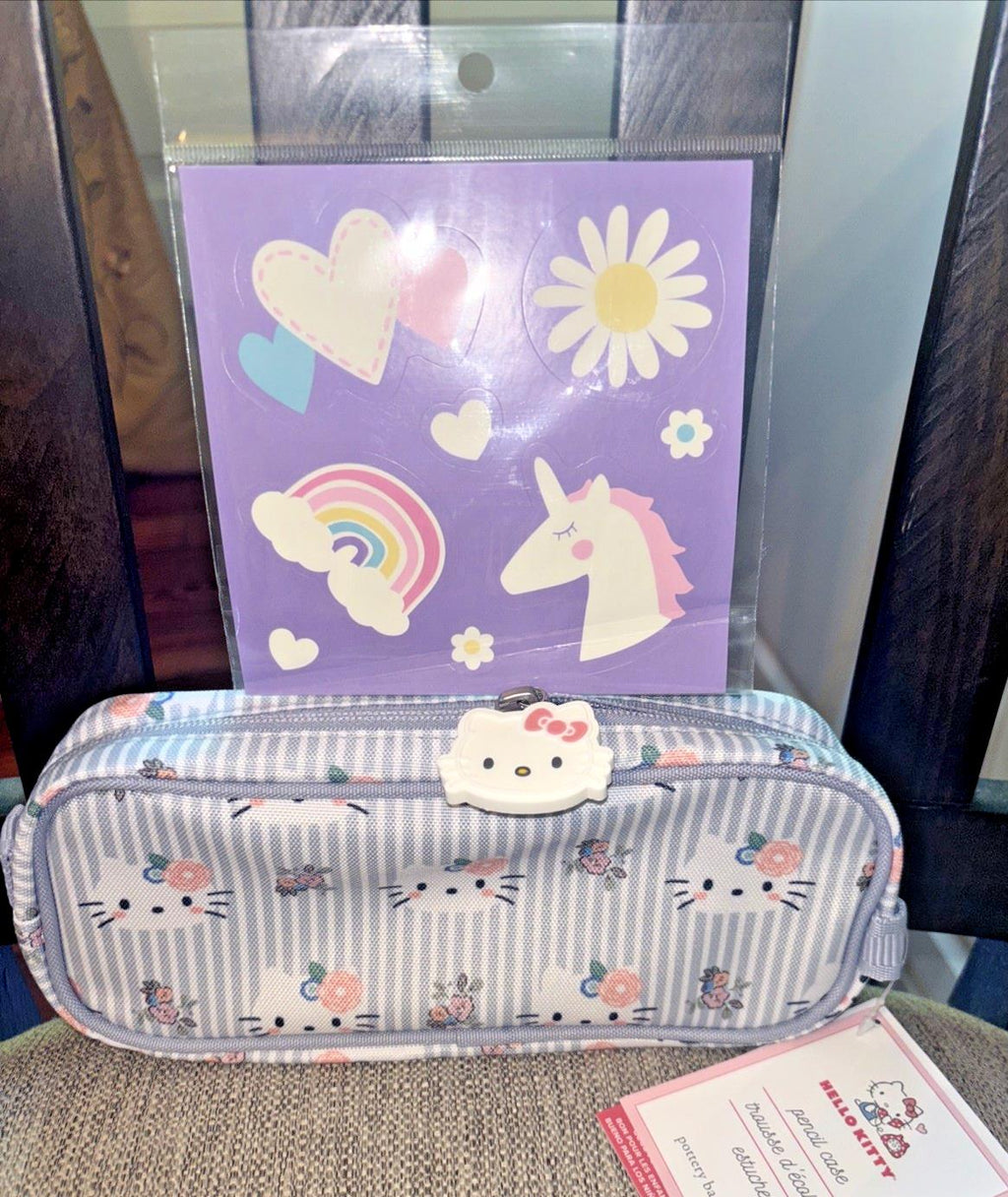 School Pottery Barn Hello Kitty Pencil case Bag pre k travel Disney kid Gift?? 0