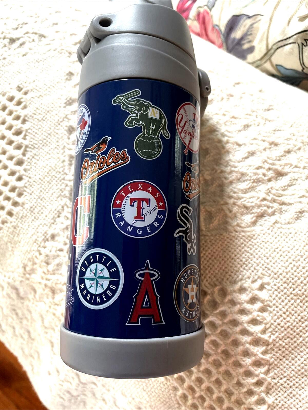 Pottery barn Baseball MLB WATER BOTTLE ball school sport pool holiday team n