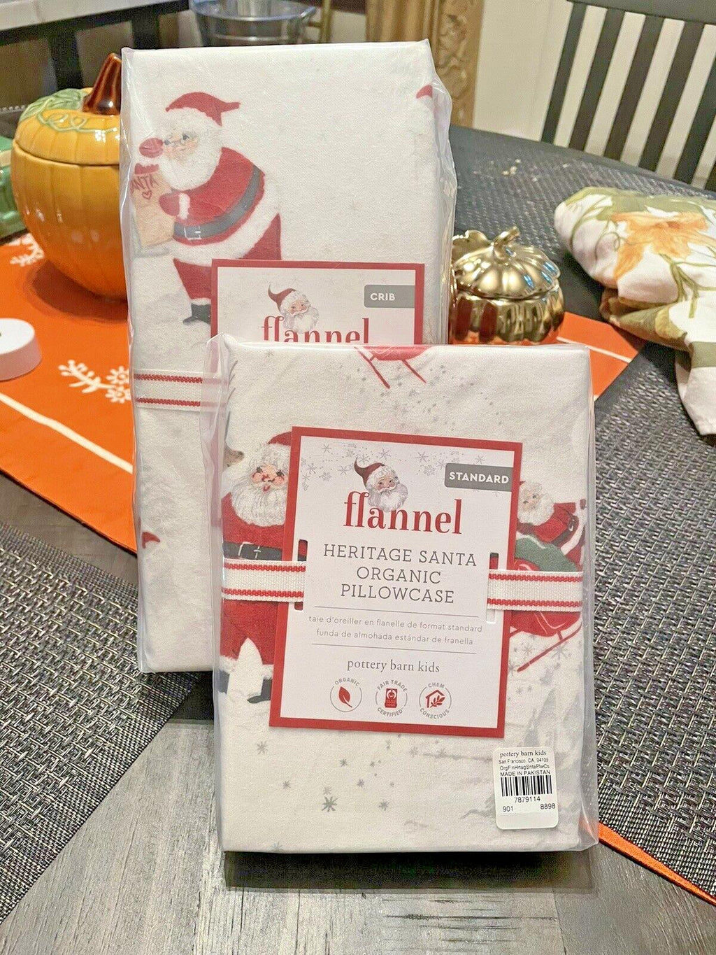 Pottery Barn Sheet + holiday pillowcase Christmas Toddler baby Crib Disney kid -