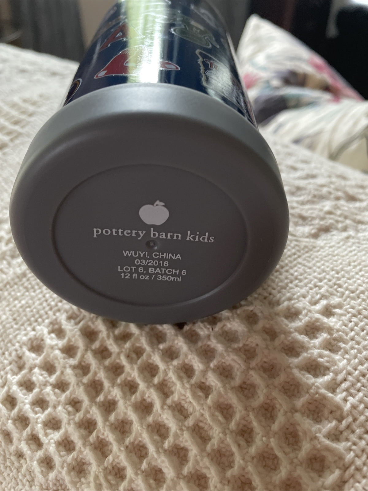 Pottery barn Baseball MLB WATER BOTTLE ball school sport pool holiday team n